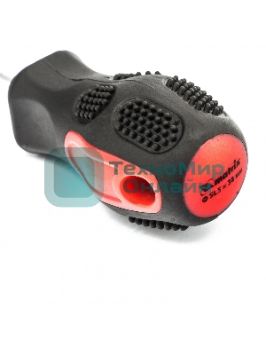 Отвертка Matrix Anti-Slip, SL5,0 х 38 мм, CrV, двухкомп. рукоятка