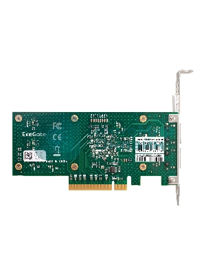 Сетевой адаптер ExeGate EXE-X540-T2 (PCI-E x8 v3.0, порты 2xRJ45 (медные), 10Gb/s (10/5/2.5/1Gb/s, 100Mb/s), Server NIC Intel Chipset X540-AT2)