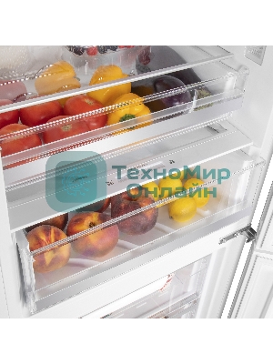 Холодильник Maunfeld MFF200NFW белый двухкамерный инвертор 271/106 л морозилка снизу
