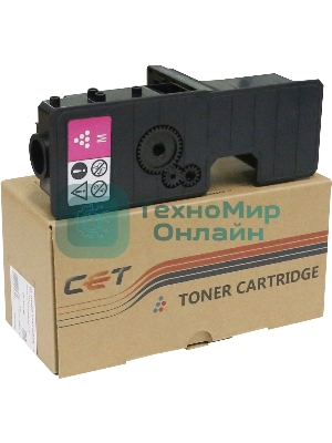 Картридж лазерный CET (PK208) TK-5230M для Kyocera ECOSYS P5021cdn/M5521cdn Magenta, 33г, 2200 стр.
