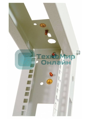 Стойка двухрамная ЦМО СТК-24.2 24U 620 мм X 800 мм направл. закл. гайки 250 кг серый