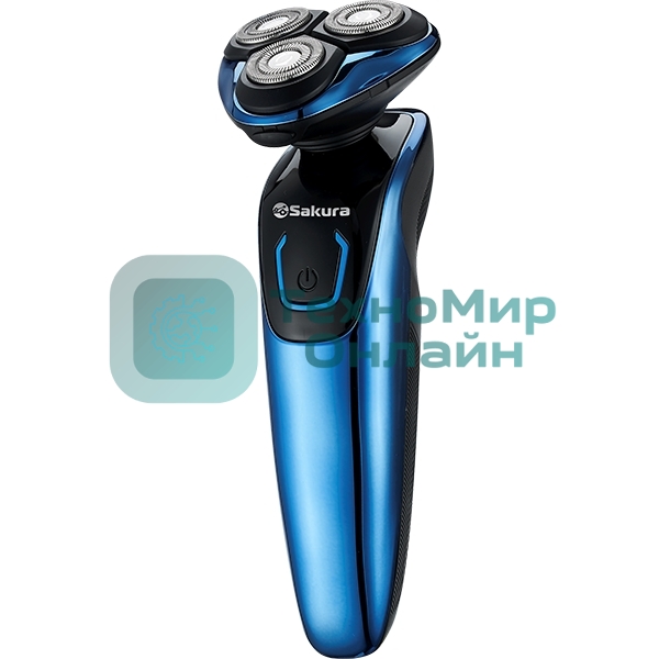 Электробритва Sakura SA-5420BL 3гол триммер влаж.бритье