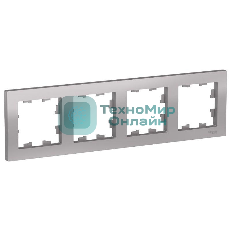 Рамка 4-м AtlasDesign универс. алюм. SchE ATN000304