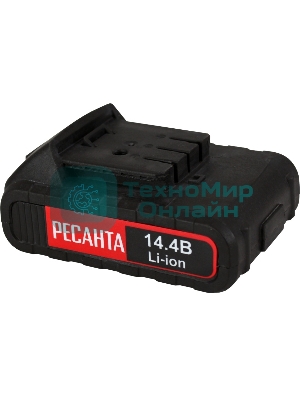 Дрель-шуруповерт аккумуляторная Ресанта ДА-14-2Л 75/14/3, Аккумуляторная, 14,4В