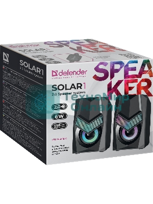 Акустическая система 2.0 Defender SOLAR 1 65401