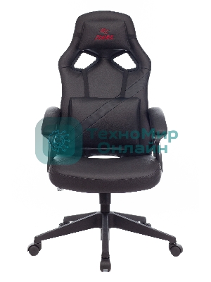 Кресло Zombie DRIVER черный, экокожа, 120 кг, механизм качания