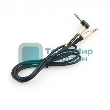 Кабель Cablexpert аудио 90˚ CCAB-02-35MML-1MB. 3.5 Jack (M)/3.5 Jack (M), черный, 1м, блистер
