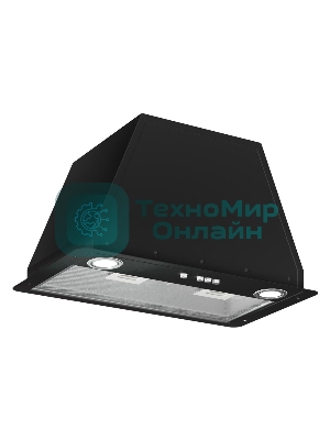 Вытяжка встраиваемая Elikor Flat 52П-650-К3Д черный, 52 см, 650 куб. м/ч, 60 дБ