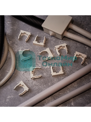 Крепеж-клипса для монтажного пистолета Rexant Ø 32 мм, серая (50 шт/уп)