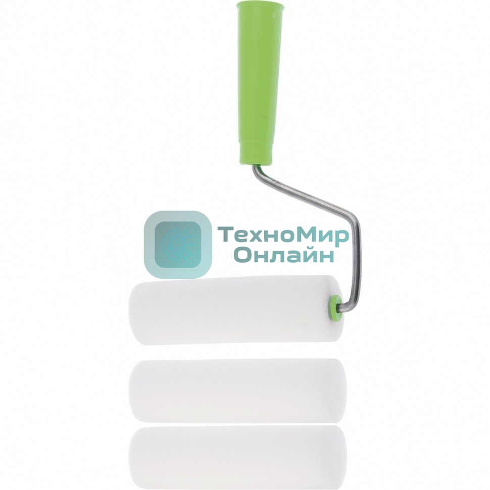 Набор Сибртех: валик Поролон с ручкой + 2 шубки, 65 мм, D - 42 мм, D ручки - 6 мм