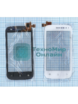 Сенсорное стекло (тачскрин) для Fly IQ442 Miracle, белое
