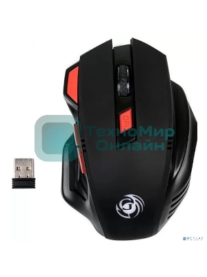 Мышь беспроводная Dialog Gan-Kata MRGK-14UR черный, 1600 dpi, радиоканал, USB, кнопки - 6