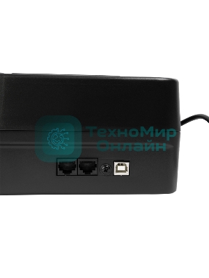 Источник бесперебойного питания SMARTWATT UPS SAFE PRO LCD 800 черный 800/480 ВА/Вт, напольный/настенный, линейно-интерактивный, LCD дисплей, Shuko CEE7/4 - 8 шт. (4 шт. с резервным питанием, 4 шт. - сетевой фильтр)