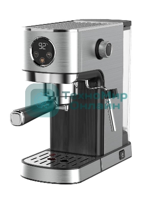 Кофеварка рожковая Korting KCM 1001 EX нержавеющая сталь, молотый, 1.2 л, 1350 Вт, 20 бар