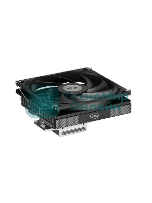 Кулер для процессора PCCooler RC600-67 (125W, 4-pin PWM, 67.5mm, Al, 4x6mm, 1x120мм, 62.5CFM, 32.5dBA, 2300RPM, S: 1851/1700/1200/115X, AM5/AM4, черный)