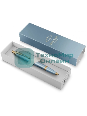 Ручка шариковая Parker IM Writing Rituals K331 (2203894) бирюзовый M син. черн. подар.кор.