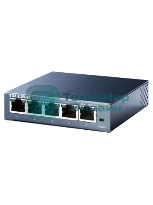 Коммутатор TP-Link SOHO TL-SG105 5-port Desktop Gigabit Switch, 5 10/100/1000M RJ45 ports, metal case