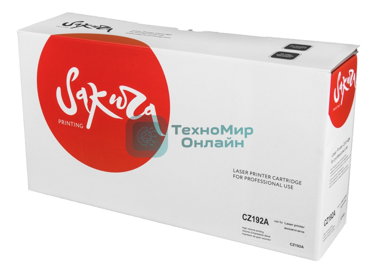 Картридж лазерный Sakura CZ192A для HP LaserJet Pro M435, M701, M706 черный, 12 000 к.