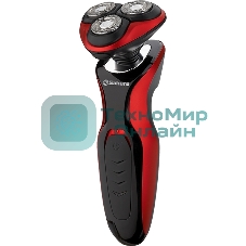 Электробритва Sakura SA-5421BR 3гол 2триммера сух.бритье аккум