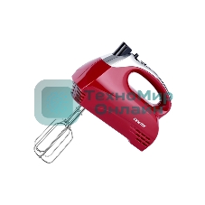 Миксер ручной Centek CT-1118 хром/вишня 350 Вт, 5 скоростей+турбо, взбивание/замешивание