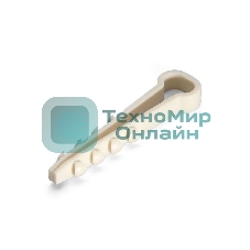 Дюбель-хомут Fortisflex ДХП 12-6 нейлон белый (уп. 100 шт)