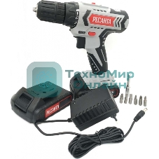 Дрель-шуруповерт аккумуляторная Ресанта ДА-14-2ЛК 75/14/4, Аккумуляторная, 14,4В, 2 АКБ, Кейс