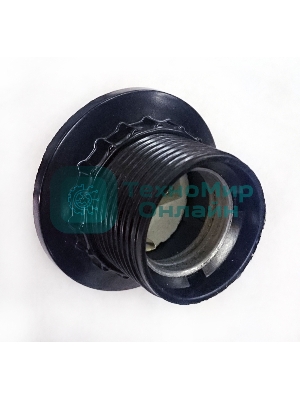 Патрон электрич. E27 Пкб27-04-К11 с кольцом карболит. черный (с этикет.) IEK EPK11-04-01-K01