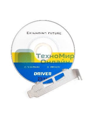 Контроллер ExeGate EXE-342 (PCI-E x1 v2.0, 2хUSB 3.0 ext.+ 1х19pin int. (внутренние коннекторы для подключения 2хUSB 3.0 портов на корпусе), разъем доп.питания, VIA Labs Chipset VL805)