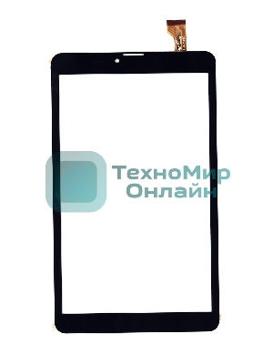 Сенсорное стекло (тачскрин) для BQ-8067L Hornet Plus, черное