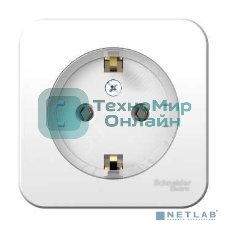 Розетка с/з без шторок, (тонкая) 16А, 250В, изолир. пластина SE Blanca наруж Бел