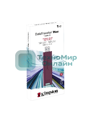 Флешка USB Kingston DataTraveler Max (DTMAXA/1TB), 1Tb, USB 3.2 Gen 2, R/W 1000/900, бордовый