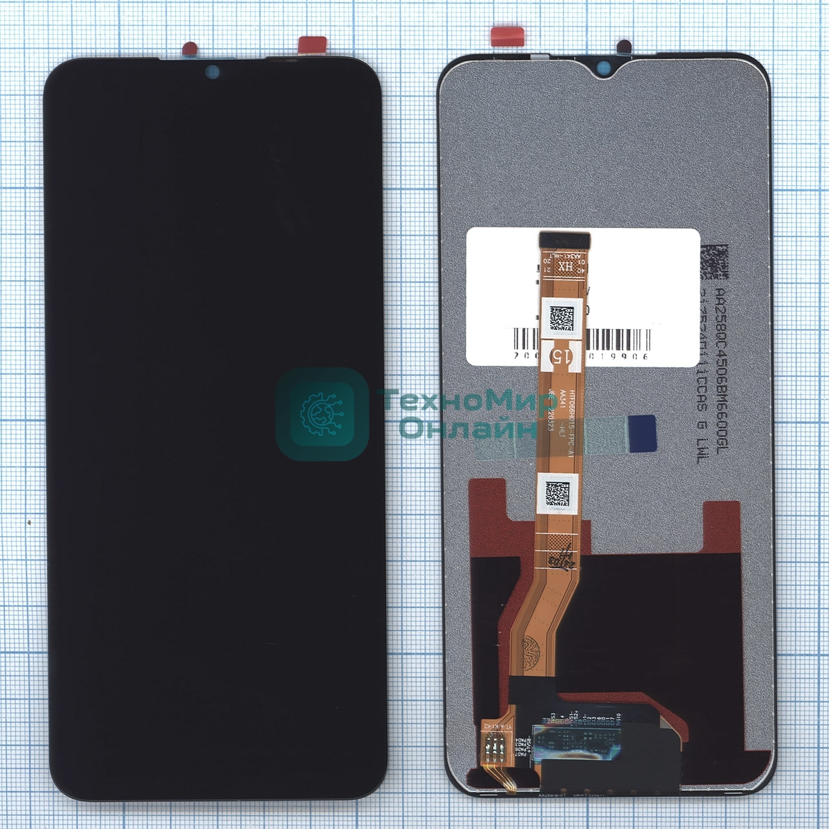 Дисплей для OPPO A57s/A57 (CPH2385) в сборе с тачскрином черный