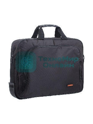 Сумка для ноутбука ExeGate EX264611RUS Office F1596 Black, черная, полиэстер, для ноутбуков до 15.6