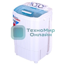 Стиральная машина EVGO WS-30ET белый/голубой загр. вертикальная макс.:3 кг 0 об/мин класс: А+