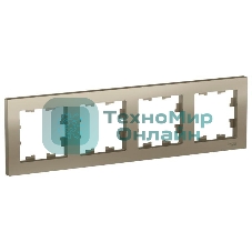 Рамка 4-м AtlasDesign универс. шампань SchE ATN000504