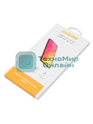 Защитное стекло для экрана Digma для Apple iPhone 12/12 Pro прозрачный