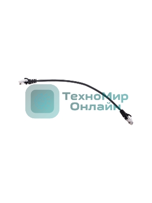 Патч-корд U/UTP Rexant cat.5e, RJ45-RJ45, 26AWG, ZH нг(А)-HF, черный, 0,3 м