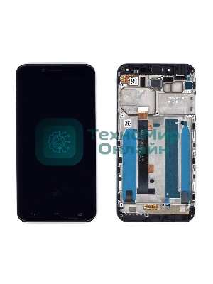 Дисплей для Asus ZenFone 3 Max ZC553KL черный с рамкой