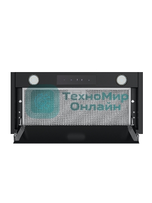 Вытяжка встраиваемая Maunfeld Fantasy Light 60 черная, 59.7 см, 800 куб. м/ч, 52 дБ