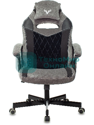 Кресло Бюрократ VIKING 6 KNIGHT B FABRIC черный, ткань, 120 кг, механизм качания