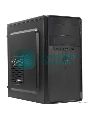 Компьютерный корпус Minitower ExeGate EX286412RUS BA-309 (mATX, без БП, 2хUSB, HD аудио, черный)
