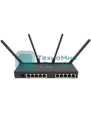 Маршрутизатор MIKROTIK RB4011iGS+5HacQ2HnD-IN 10x10/100/1000 LAN, 1 SFP+, 2,4Ghz/5Ghz, 802.11a/b/g/n/ac