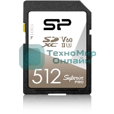 Флеш карта SD 512Gb Silicon Power SDXC Class 10 UHS-II U3 V60 280/170 MB/s