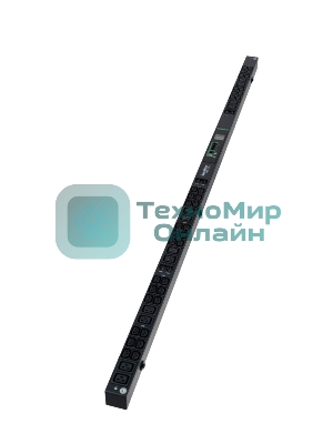 БРП Uniprom, с мониторингом, 0U, 400В, 3Ф, 32A, 36xC13 12xC19, 3м кабель, IEC309