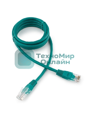 Патч-корд UTP Cablexpert cat.5e, 1.5м, литой, многожильный, зеленый