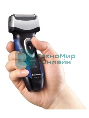 Электробритва сетчатая Panasonic ES6002 реж.эл.:3 питан.:аккум. черный/синий