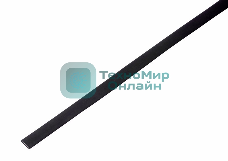 Трубка термоусадочная Rexant 8.0/4.0 1м черный