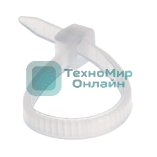 Хомут-стяжка кабельная нейлоновая Rexant 100x2,5 мм, белая, упаковка 100 шт.