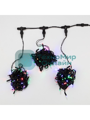 Гирлянда Neon-night LED ClipLight 24V, 3 нити по 10 метров, цвет диодов мульти