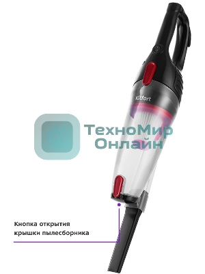 Вертикальный ылесос Kitfort KT-597-1 600Вт черный/красный